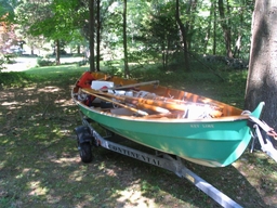 My 16' Shearwater "Key Lime". Designed by Joel White. Built by Charles Curran