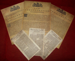 Replica Proclamations and Broadsheets
