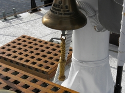The Ship's Bell wearing one o' me Bellropes!