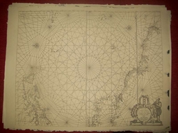 Replica 1662 Dutch Seachart of  the Caribbean Islands