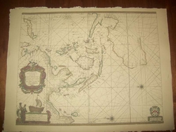 Replica 1690 English Seachart of the eastermost part of the East Indies with all the adjacent islands from Cape Comorin to Japan