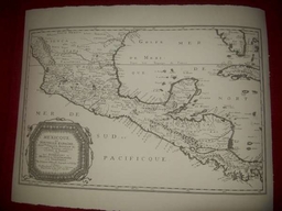 Replica 1656 French map of Mexico and New Spain