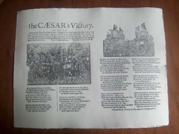 Replica 1686 Broadside Ballad - The CAESAR's Victory
