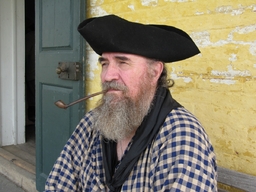 Pirate re-enactor Dave Morris