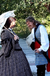 Lady Anne Marie is greeted by Captain William