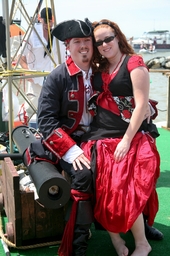 Me and a knocked up Mrs Malasses  (on me cannon)