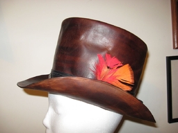 Leather Top Hat (side)