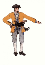 A pirate captain/officer circa 1700-1730