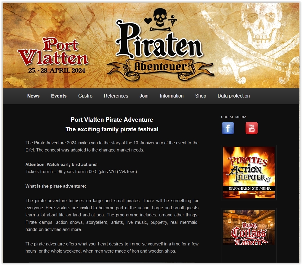 Pirate Adventure - Port Vlatten, DE