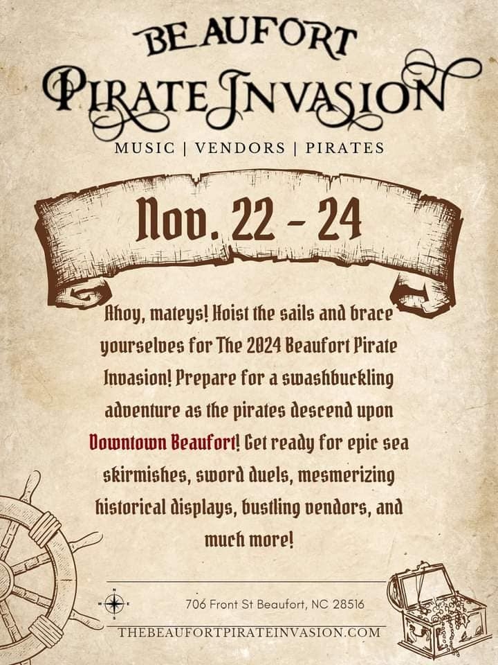 NEW DATE Beaufort Pirate Invasion - Beaufort, NC